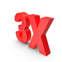 3X RED PNG & PSD Images