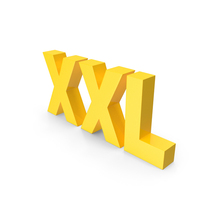 XXL FONT YELLOW PNG & PSD Images