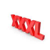 XXXL FONT RED PNG & PSD Images