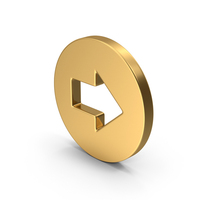 Gold Arrow Symbol PNG & PSD Images