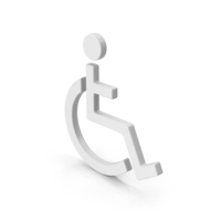 White Disabled Symbol PNG & PSD Images