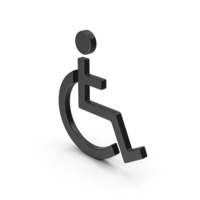 Black Disabled Symbol PNG & PSD Images