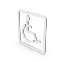 White Disabled Symbol PNG & PSD Images