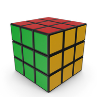 Solved Rubik's Cube PNG & PSD Images