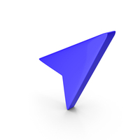 Blue Arrow Pointer Icon PNG & PSD Images
