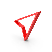 Red Outline Arrow Pointer Icon PNG & PSD Images