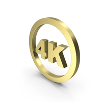 Gold Circular 4K Icon PNG & PSD Images