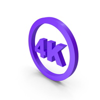 Purple Circular 4K Icon PNG & PSD Images