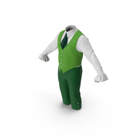 Lantern Sleeves Shirt with Vest and Short Pants PNG & PSD Images