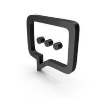 Black SMS Icon PNG & PSD Images