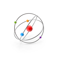 Atom Model With Electrons PNG & PSD Images