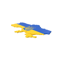 Ukraine Contour Ukraine flag with Coat of Arms PNG & PSD Images