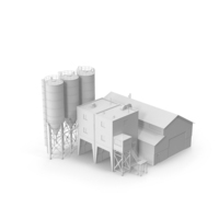 Monochrome Cement Plant PNG & PSD Images