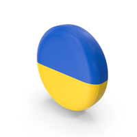 Ukraine Circular Flag Icon PNG & PSD Images