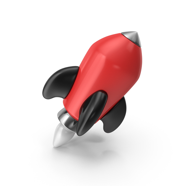 Red Cartoon Rocket PNG & PSD Images