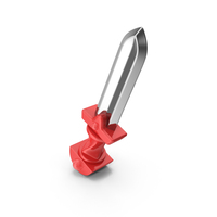 Red Cartoon Sword PNG & PSD Images