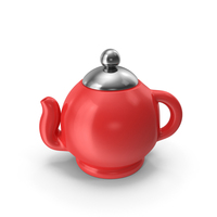 Tea Pot Symbol Red PNG & PSD Images