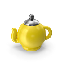 Tea Pot Symbol Yellow PNG & PSD Images