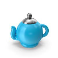Tea Pot Symbol Blue PNG & PSD Images