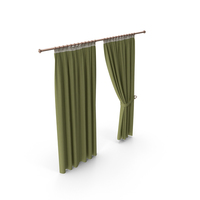 Curtain Green PNG & PSD Images