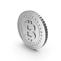 Silver Bitcoin PNG & PSD Images
