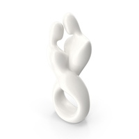 White Porcelain Love Figurine PNG & PSD Images