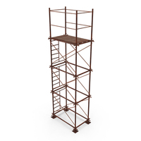 Old Scaffoldings Modular 1x4 PNG & PSD Images