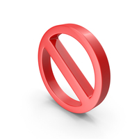 Red Forbidden Symbol PNG & PSD Images