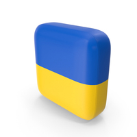 Square Ukraine Flag Icon PNG & PSD Images