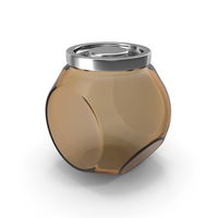 Dark Brown Glass Jar PNG & PSD Images