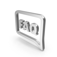 Square FAQ Chat Icon PNG & PSD Images