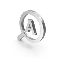 Silver Find Answer Symbol PNG & PSD Images