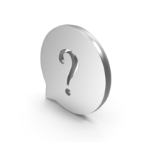 Silver Question Chat Icon PNG & PSD Images