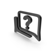 Black Question Mark Chat Symbol PNG & PSD Images