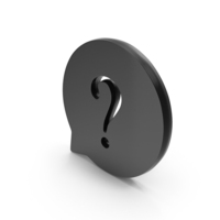 Black Question Mark Chat Symbol PNG & PSD Images