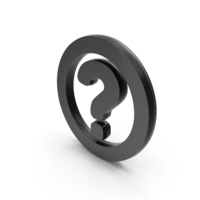 Question Help Logo Circle Black PNG & PSD Images