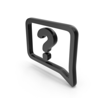 Black Question Mark Chat Sign PNG & PSD Images