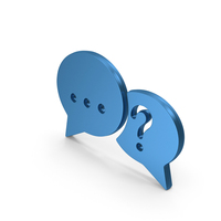 Blue Question Mark Bubble Symbol PNG & PSD Images