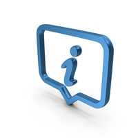Blue Information Chat Icon PNG & PSD Images