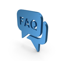 FAQ Question Information Sign Blue PNG & PSD Images