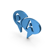 Question Answer Chat Blue PNG & PSD Images