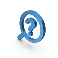 Blue Question Mark Search Symbol PNG & PSD Images