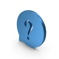Blue Question Mark Chat Icon PNG & PSD Images