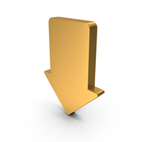 Graph Market Stock Arrow Down Gold PNG & PSD Images