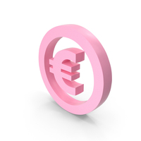 Euro Pink Icon PNG & PSD Images
