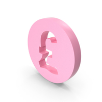 Pound Coin Pink PNG & PSD Images