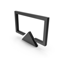 User Interface Icon Airplay Black PNG & PSD Images