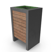 Wooden Trash Can PNG & PSD Images