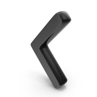 Black User Interface Less Than Icon PNG & PSD Images