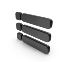 Black User Interface Bullet List Icon PNG & PSD Images